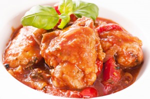 Pollo a la Peperonata